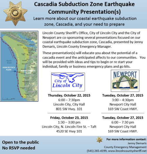 Community Cascadia Presentations Sheriff